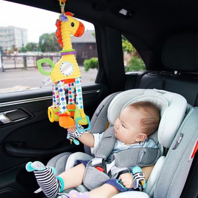 HOCHET BÉBÉ | PELUCHE DOUCE GIRAFE & ZÈBRE - Forbebeconfort