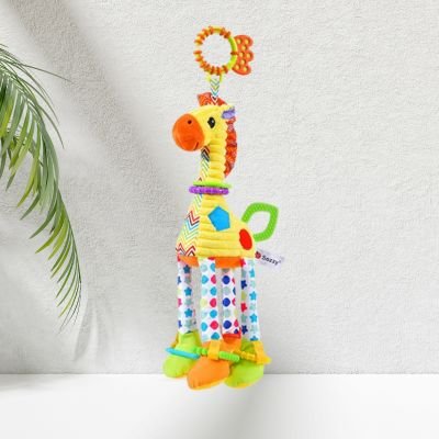 HOCHET BÉBÉ | PELUCHE DOUCE GIRAFE & ZÈBRE - Forbebeconfort