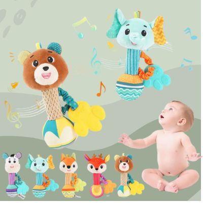HOCHET POUR BEBE | JOUET D'ÉVEIL EN PELUCHE - Forbebeconfort