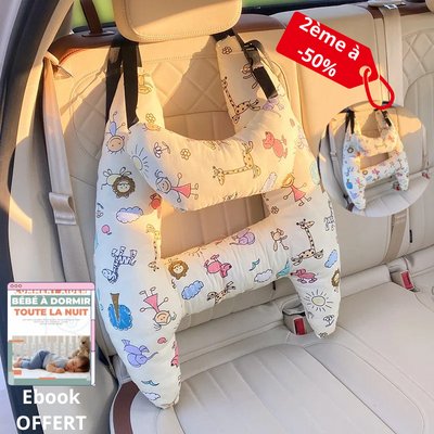 KidsSecur™ | Coussin D'oreiller de Voyage en Voiture - Forbebeconfort