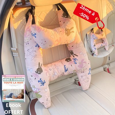 KidsSecur™ | Coussin D'oreiller de Voyage en Voiture - Forbebeconfort