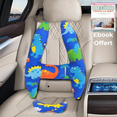 KidsSecur™ | Coussin D'oreiller de Voyage en Voiture - Forbebeconfort