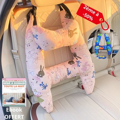 KidsSecur™ | Coussin D'oreiller de Voyage en Voiture - Forbebeconfort